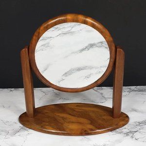 Danish Modern Vanity Mirror Solid Wood Vintage